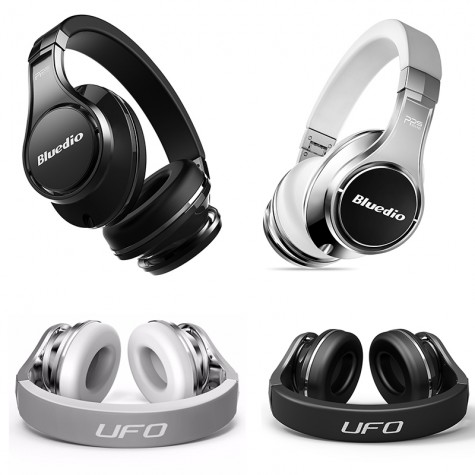 Casti Wireless Bluedio U2 (UFO 2) Stereo, 8 Difuzoare, Bluetooth, Control Vocal, Microfon, Handsfree, Aux, Aptx, Cloud Service