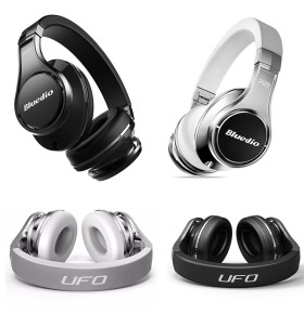 Casti Wireless Bluedio U2 (UFO 2) Stereo, 8 Difuzoare, Bluetooth, Control Vocal, Microfon, Handsfree, Aux, Aptx, Cloud Service