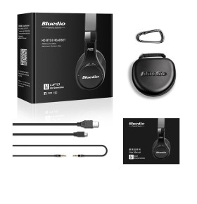 Casti Wireless Bluedio U2 (UFO 2) Stereo, 8 Difuzoare, Bluetooth, Control Vocal, Microfon, Handsfree, Aux, Aptx, Cloud Service