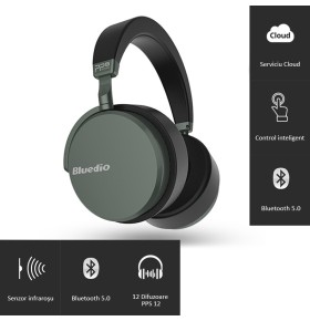 Casti Wireless Bluedio Victory 2 ( V2 ), Stereo, 12 Difuzoare, Bluetooth 5, USB Tip C, Cloud Service, Control Aplicatie
