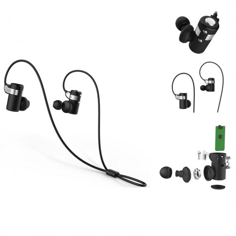 Casti Sport fara fir Bluedio CCK KS Parkour Stereo, Bluetooth, Control Volum, Handsfree, Stereo, Bass HiFi, anti-transpiratie