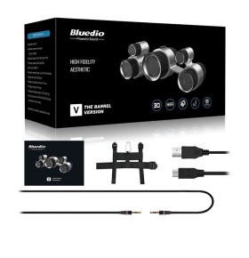 Boxa Portabila Bluedio V (The Barrel Version) Stereo, 5 difuzoare, Wireless, Bluetooth, Sunet 3D, Microfon, USB, Iesire Aux