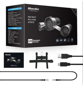 Boxa Portabila Wireless Bluedio US (UFO), Stereo, Sunet 3D, Bluetooth, Sistem 2.1, Microfon incorporat