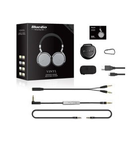 Casti Bluetoth Bluedio Vinyl, Wireless, Microfon, Rotire Casca 180 grade, Conectarea a 2 telefoane, anularea zgomotelor