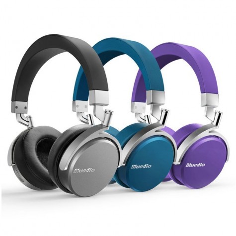 Casti Bluetoth Bluedio Vinyl, Wireless, Microfon, Rotire Casca 180 grade, Conectarea a 2 telefoane, anularea zgomotelor