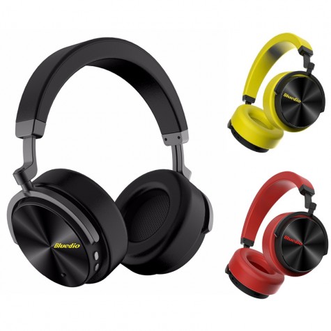 Casti Wireless Stereo Bluedio T5, Anularea zgomotelor, Tip C, Bluetooth, Microfon, Extra Bass