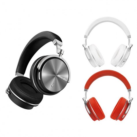 Casti Bluetooth Bluedio T4S, Wireless, Stereo, microfon incorporat, active noise cancellation,  USB tip C