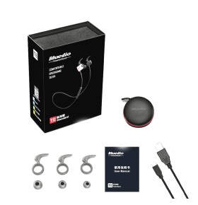 Casti Bluetooth Bluedio TE Sport, Fara fir, In-Ear, HandsFree, Rezistenta la transpiratie, Comanda multifunctionala