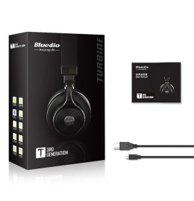 Casti Bluetooth Bluedio T3 Bluetooth 4.1, Wireless, Stereo, microfon incorporat, Hands-Free