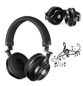 Casti Bluetooth Bluedio T3+ Bluetooth 4.1, Wireless, Stereo, microfon incorporat, microSD