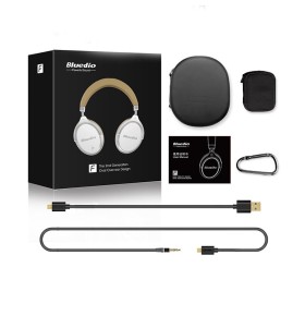 Casti Bluetooth Bluedio Faith 2 (F2), USB Tip C, Wireless, Microfon, anularea zgomotelor