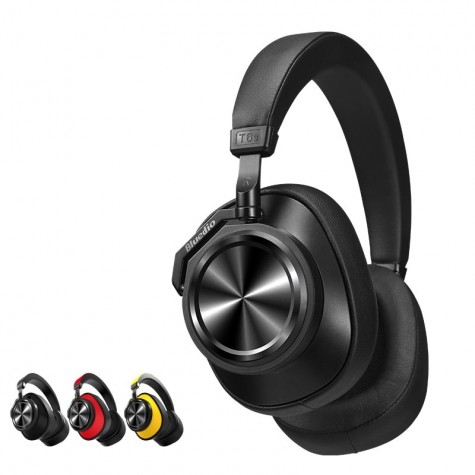 Casti Wireless Bluedio T6 Stereo, Hi Fi, Anularea zgomotelor, USB Tip C, Bluetooth, Microfon, Handsfree, Control Volum