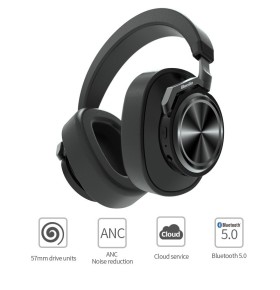 Casti Wireless Bluedio T6 Stereo, Hi Fi, Anularea zgomotelor, USB Tip C, Bluetooth, Microfon, Handsfree, Control Volum
