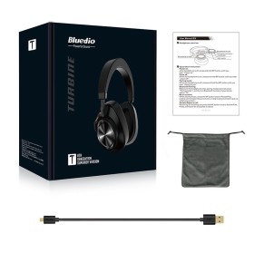 Casti Wireless Bluedio T6 Stereo, Hi Fi, Anularea zgomotelor, USB Tip C, Bluetooth, Microfon, Handsfree, Control Volum