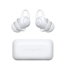 Dopuri pentru urechi Bluedio Earplugs din silicon si cutie de transport, Reducere zgomot pana la -40dB, Alb