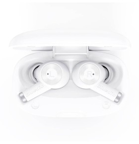 Casti bluetooth semi-in-ear Bluedio Elite Ei Alb cu cutie de incarcare si transport, Incarcare wireless, Microfon cu ANC