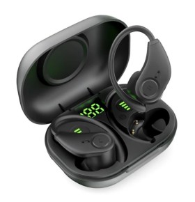 Casti wireless in-ear cu carlig flexibil Bluedio S6 TWS cu cutie de incarcare
